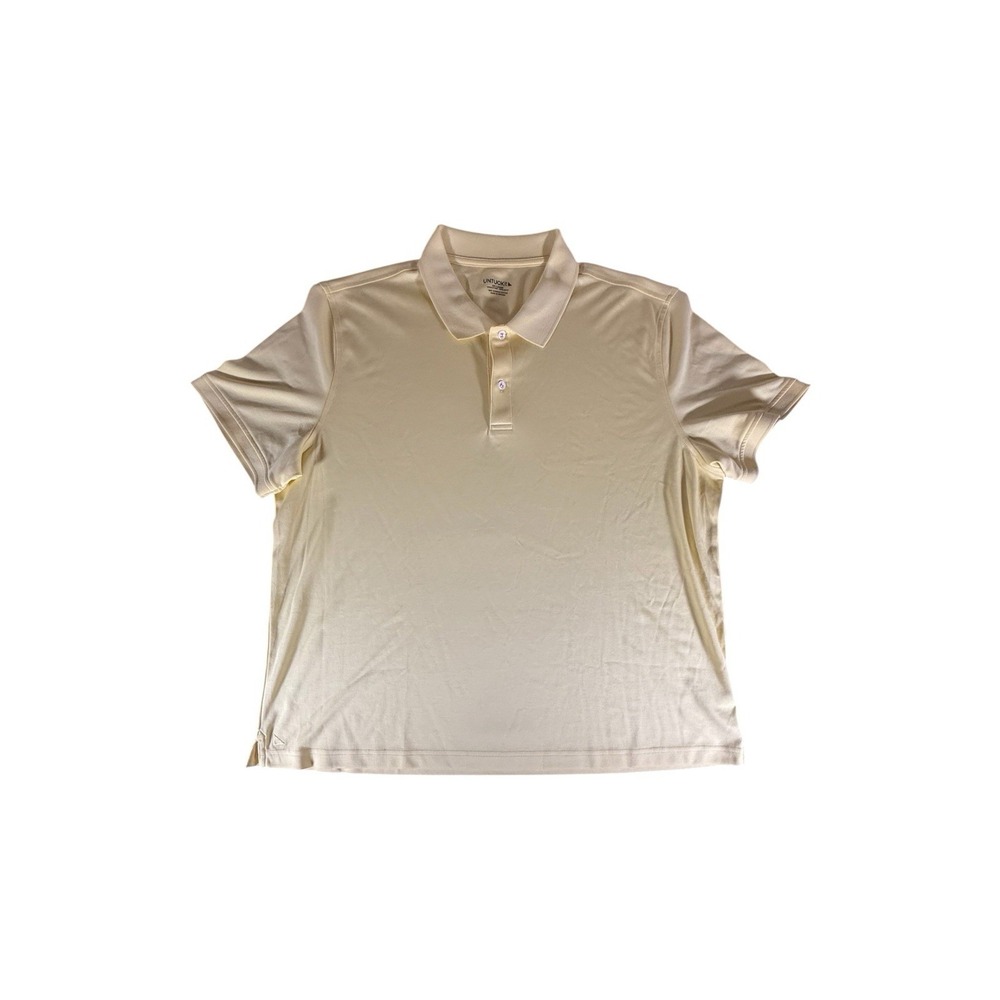 Untuckit Shirt Adult XXL Yellow Supima Cotton Polo Stretch Regular Casual Mens